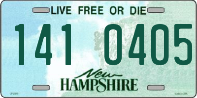 NH license plate 1410405