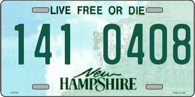 NH license plate 1410408