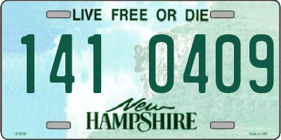 NH license plate 1410409