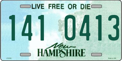 NH license plate 1410413