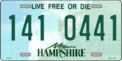 NH license plate 1410441
