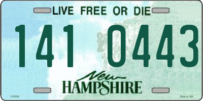 NH license plate 1410443