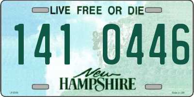 NH license plate 1410446