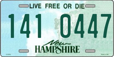 NH license plate 1410447