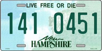 NH license plate 1410451