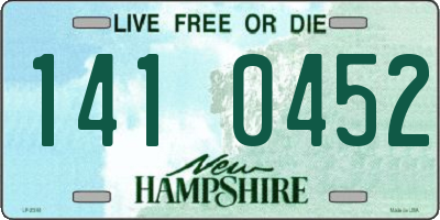 NH license plate 1410452