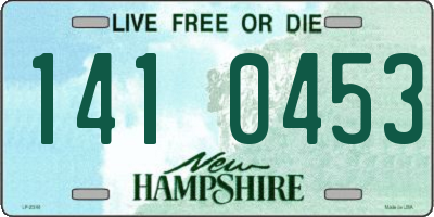 NH license plate 1410453