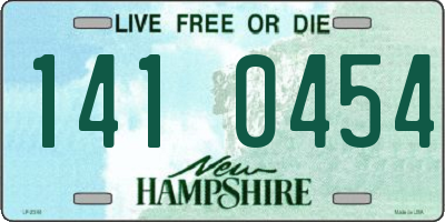 NH license plate 1410454
