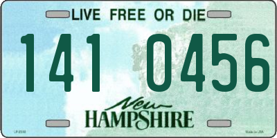 NH license plate 1410456