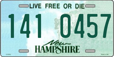 NH license plate 1410457