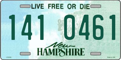 NH license plate 1410461