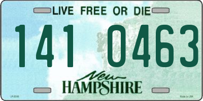 NH license plate 1410463