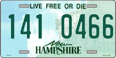 NH license plate 1410466