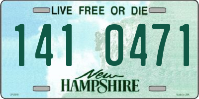 NH license plate 1410471