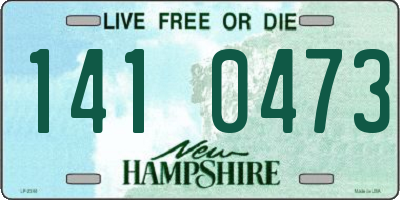 NH license plate 1410473