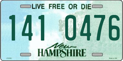 NH license plate 1410476