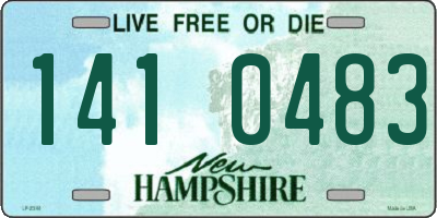 NH license plate 1410483