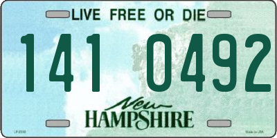 NH license plate 1410492