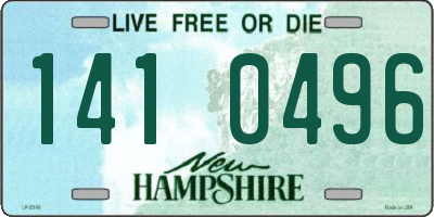NH license plate 1410496