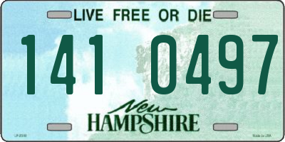 NH license plate 1410497