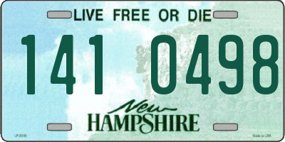 NH license plate 1410498
