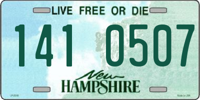 NH license plate 1410507