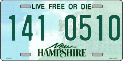 NH license plate 1410510