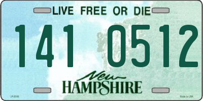NH license plate 1410512