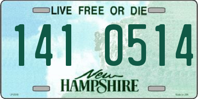 NH license plate 1410514