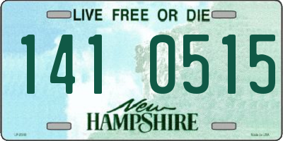 NH license plate 1410515