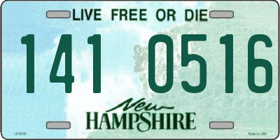 NH license plate 1410516