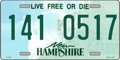 NH license plate 1410517