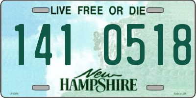 NH license plate 1410518