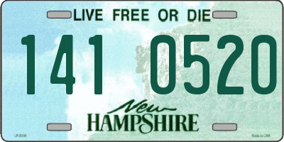 NH license plate 1410520