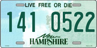 NH license plate 1410522