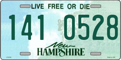 NH license plate 1410528