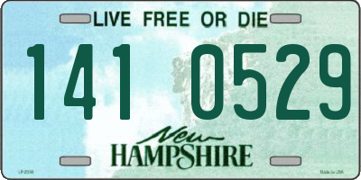 NH license plate 1410529
