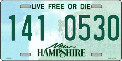 NH license plate 1410530