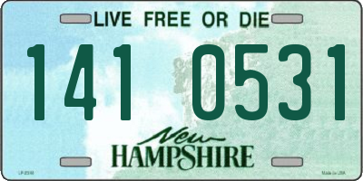 NH license plate 1410531
