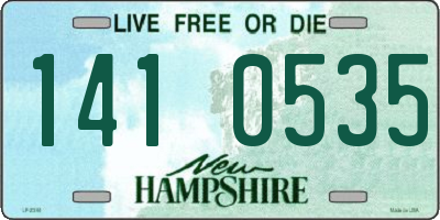 NH license plate 1410535