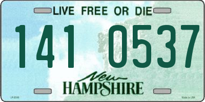 NH license plate 1410537