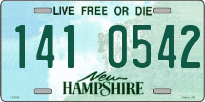 NH license plate 1410542
