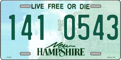 NH license plate 1410543