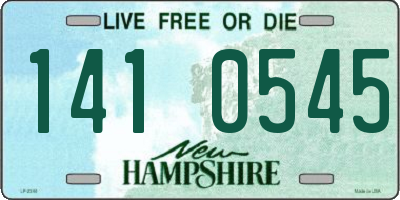 NH license plate 1410545