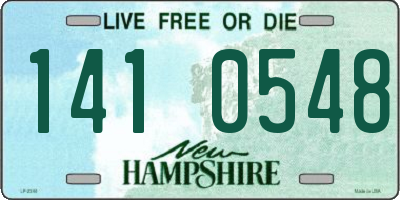NH license plate 1410548