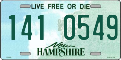 NH license plate 1410549