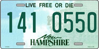 NH license plate 1410550