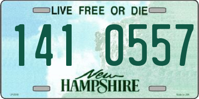 NH license plate 1410557