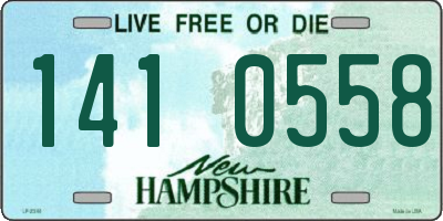 NH license plate 1410558