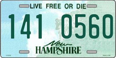 NH license plate 1410560